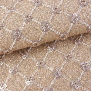 Wholesale Sequin Bright Flower Glitter PU Leather Eco friendly 100% Polyurethane Leather from china suppliers