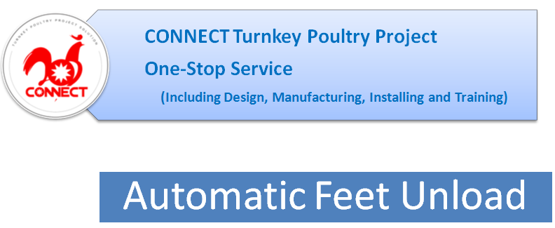 Automatic Feet Unload Machine Poultry slaughering processing equipment