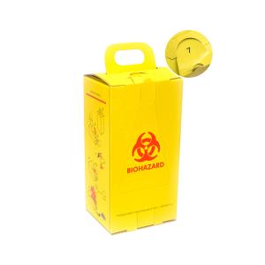 Wholesale Disposable 5L Hospital Medical Sharps Box With Superior Safety Design from china suppliers