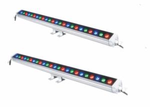 DMX512 Protocol Control RGB LED Wall Washer Clear Pattern , High Brightness