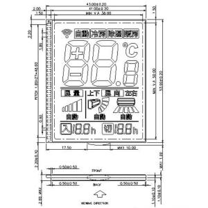 Air Conditioner Remote LCD Display Custom Segment LCD Display