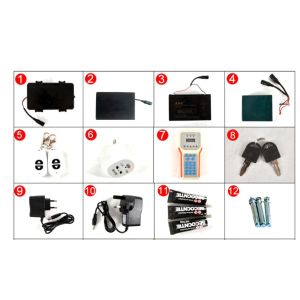 Battery/Recharging Powered Smart Parking Lot Lock with Wireless Remote Control