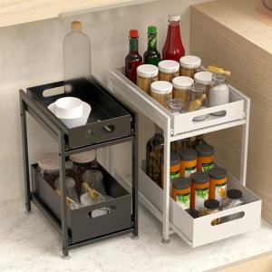 Customized SGS Stainless Steel Kitchenwares Multi Layer Condiment Storage Rack