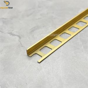 Brass L Shaped 2.5meters Aluminium Tile Trim Edging Corners