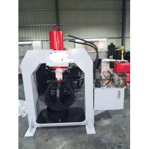 Mobile Solid Tire Press Machine TP160 Placed On Van With Diesel Engine