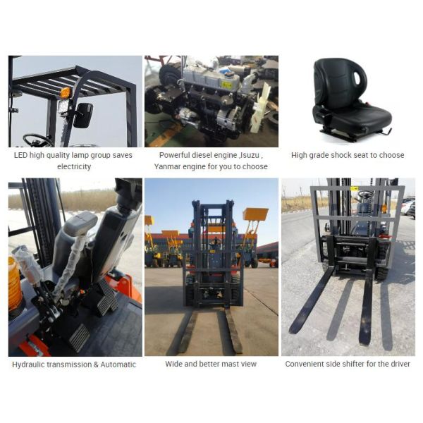 CPCD30 3 Ton Diesel Forklift 3000mm Lifting Height For Engineering
