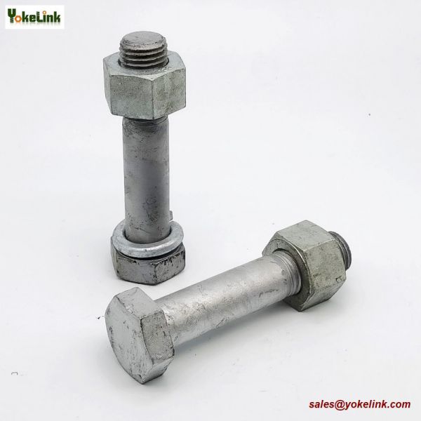 M16 ASTM F3125M Grade A325M Hot Dipped Galvanized Steel Structural Bolt w/A563