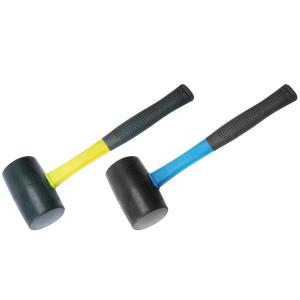 Factory direct white rubber mallet hammer with wooden handle