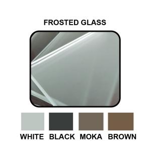 Elegant Rectangle Dining Room Table 2.0 Meter Moka Frosted Top Long Life Span