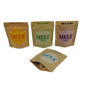 Custom Stand Up Bag Eco Friendly Biodegradable Packaging Kraft Cosmetic Stand Up