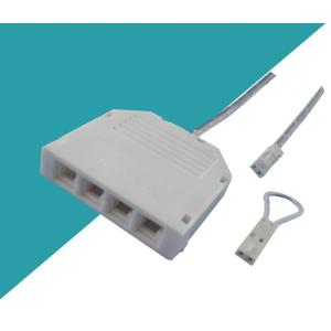 White / Black LED Cabinet Junction Box 2.54 Port Halogen Connector