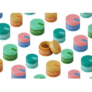 PP Capacity 50g 100g Cosmetic Cream Jars With Small Scoop