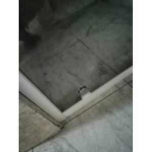 White Painted Profile Pivot Door Shower Enclosures 90X190cm