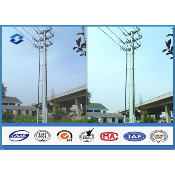 Sub Electric overhead Transmission Electrical Power Pole in Dodecagonal Double