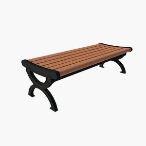 Wood Plastic WPC Bench Waterproof WPC Garden Chair Low maintenance