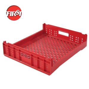Stackable and Foldable Nestable Bread Crates Mesh Stacking Plastic Turnover