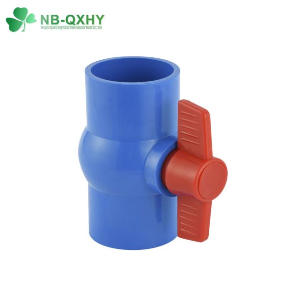 Customized Request PVC Blue Compact Ball Valve for Thailand UV Protection Long Handle