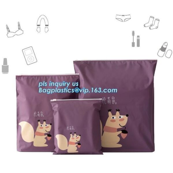 hanger hook slider zipper PP bikini packaging bag, Slider Zipper Pouch