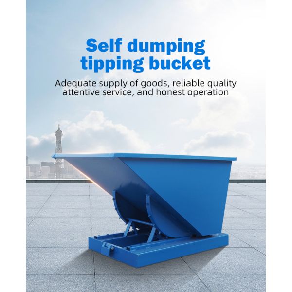 4ft Wide Self Dumping Hopper Forklift Bin Waste Management Skips