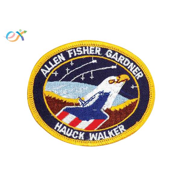 Quality Custom Eagle Air Force US Navy Iron On Patches , Custom Military Patches For Garment for sale
