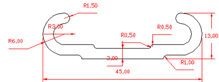 Solid Brass Fitment Profiles / Antique Brass Extruded Profiles