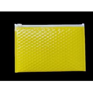 Fleixble Packaging Zipper Bubble Bags , Silver Matt Aluminun Foil Bubble Zipper